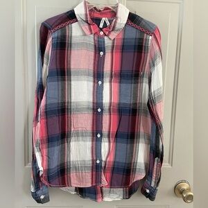 Mudd Multicolor Plaid Button-Down Shirt
